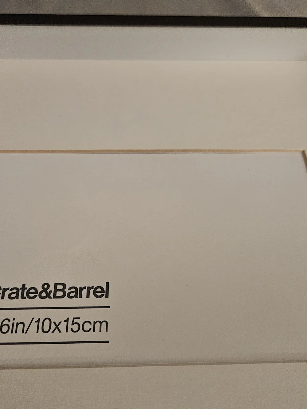 Crate&Barrel Bronze Shadow Box Picture Frame